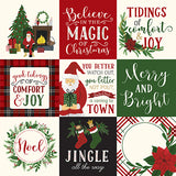Echo Park Cut-Outs - Here Comes Santa Claus - 4x4 Journaling Cards