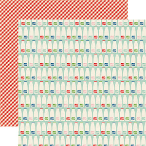 Echo Park Papers - Homegrown - Milk Bottles - 2 Sheets