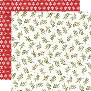 Echo Park Papers - I Love Christmas - Holly Days - 2 Sheets