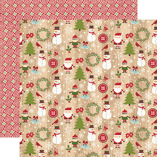 Echo Park Papers - I Love Christmas - Here Comes Santa - 2 Sheets