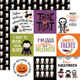 Echo Park Cut-Outs - I Love Halloween - 4x4 Journaling Cards