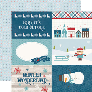 Echo Park Cut-Outs - I Love Winter - 4x6 Journaling Cards