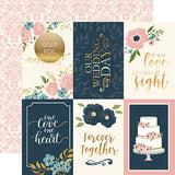 Echo Park Cut-Outs - Just Married - 4x6 Journaling Cards - Foil
