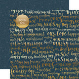 Echo Park Papers - Just Married - Our Love Foil - 2 Sheets