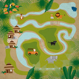 Echo Park Papers - Jungle Safari - Jungle Map - 2 Sheets