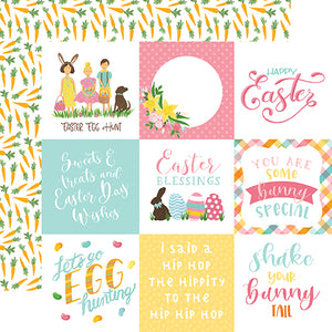 Echo Park Cut-Outs - I Love Easter - 4x4 Journaling Cards