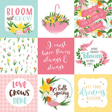 Echo Park Cut-Outs - I Love Spring - 4x4 Journaling Cards