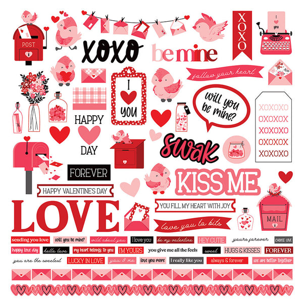 Cupid & Co. Cardstock Stickers 12X12 Elements - 787790372820