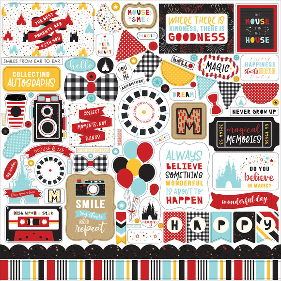 Echo Park 12x12 Cardstock Stickers - Magical Adventure 2 - Elements