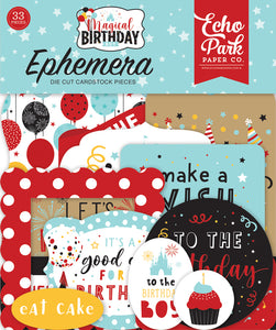 Echo Park Ephemera Die-Cuts - Magical Birthday - Boy