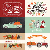 Echo Park Cut-Outs - My Favorite Fall - 4x6 Journaling Cards