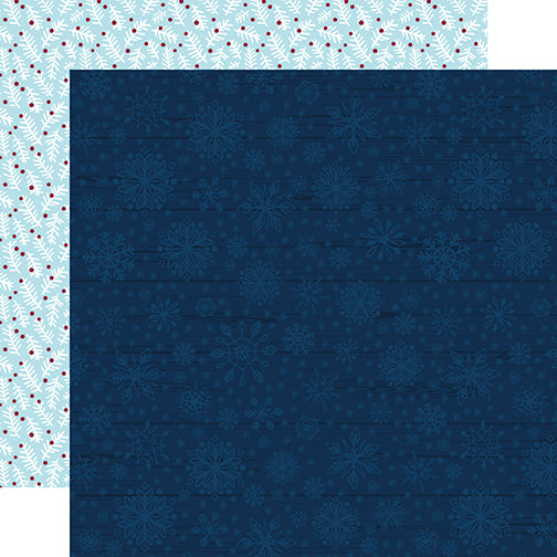 Echo Park Papers - My Favorite Winter - Blue Winter - 2 Sheets