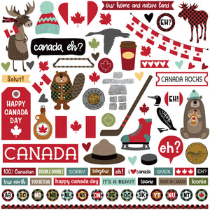 Photo Play 12x12 Cardstock Stickers - O Canada - Elements
