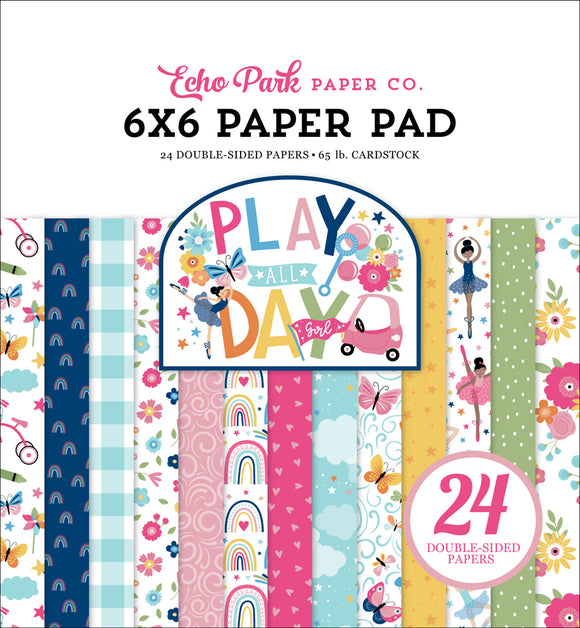 Echo Park 6x6 Pad - Play All Day - Girl
