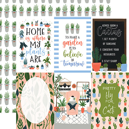 Echo Park Cut-Outs - Plant Lady - 4x6 Vertical Journaling Cards