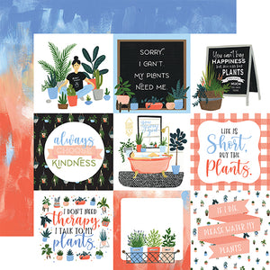 Echo Park Cut-Outs - Plant Lady - 4x4 Journaling Cards