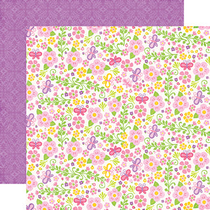 Echo Park Papers - Perfect Princess - Fairy Garden - 2 Sheets