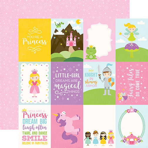 Echo Park Cut-Outs - Perfect Princess - 3x4 Journaling Cards