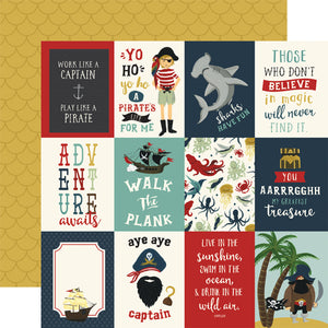 Echo Park Cut-Outs - Pirate Tales - 3x4 Journaling Cards