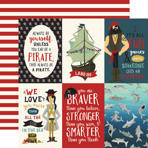 Echo Park Cut-Outs - Pirate Tales - 4x6 Vertical Journaling Cards