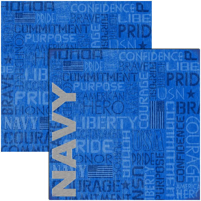 Reminisce Papers - Signature Series - Navy - Navy - 2 Sheets