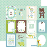 Echo Park Cut-Outs - Sweet Baby - Boy - 3x4 Journaling Cards