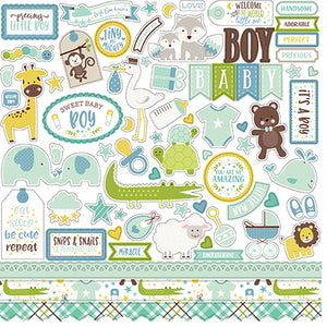 Echo Park Our Baby Boy Sticker Sheet