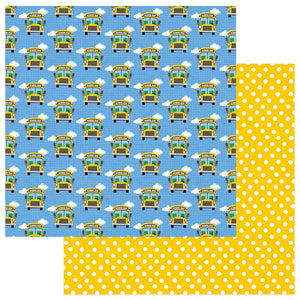 Photo Play Papers - School Days - Bus Stop - 2 Sheets