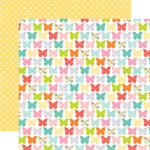 Echo Park Papers - Spring - Beaming Butterflies - 2 Sheets