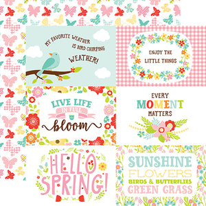 Echo Park Cut-Outs - Spring Fling - 4x6 Journaling Cards