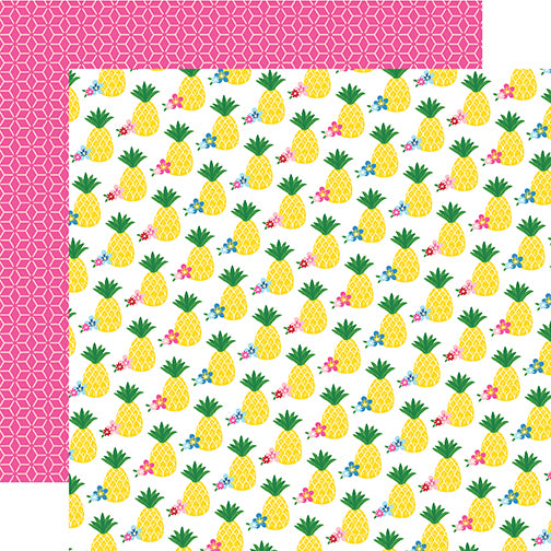 Echo Park Papers - I Love Summer - Pineapple Paradise - 2 Sheets