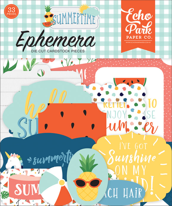 Echo Park Ephemera Die-Cuts - Summertime