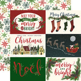 Echo Park Cut-Outs - Twas the Night Before Christmas - Horizontal 4x6 Journaling Cards