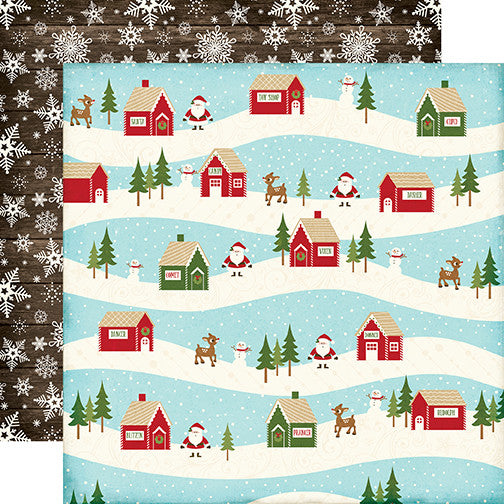 Echo Park Papers - The Story of Christmas - Village - 2 Sheets