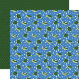 Echo Park Papers - Under Sea Adventures - Twirling Turtles - 2 Sheets