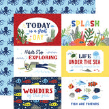 Echo Park Cut-Outs - Under Sea Adventures - 6x4 Horizontal Journaling Cards