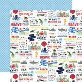 Echo Park Papers - Under Sea Adventures - Vitamin Sea - 2 Sheets