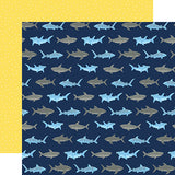 Echo Park Papers - Under Sea Adventures - Sneaky Sharks - 2 Sheets