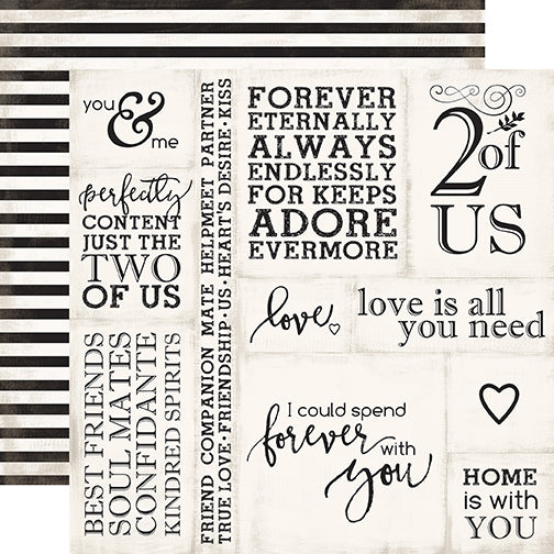 Echo Park Cut-Outs - Wedding Bliss - Loving Words