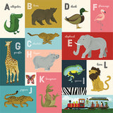 Echo Park Cut-Outs - Animal Safari - A-L Alphabet Cards
