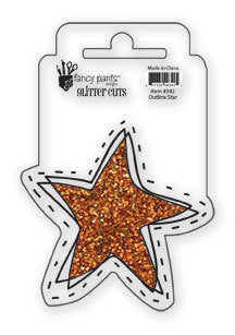Fancy Pants Glitter Cut - Outline Star